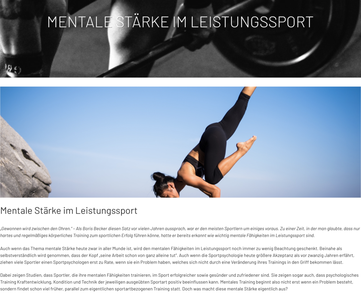 Magazinbeitrag Bei Underdog Nutrition Mentale Stärke Im - 